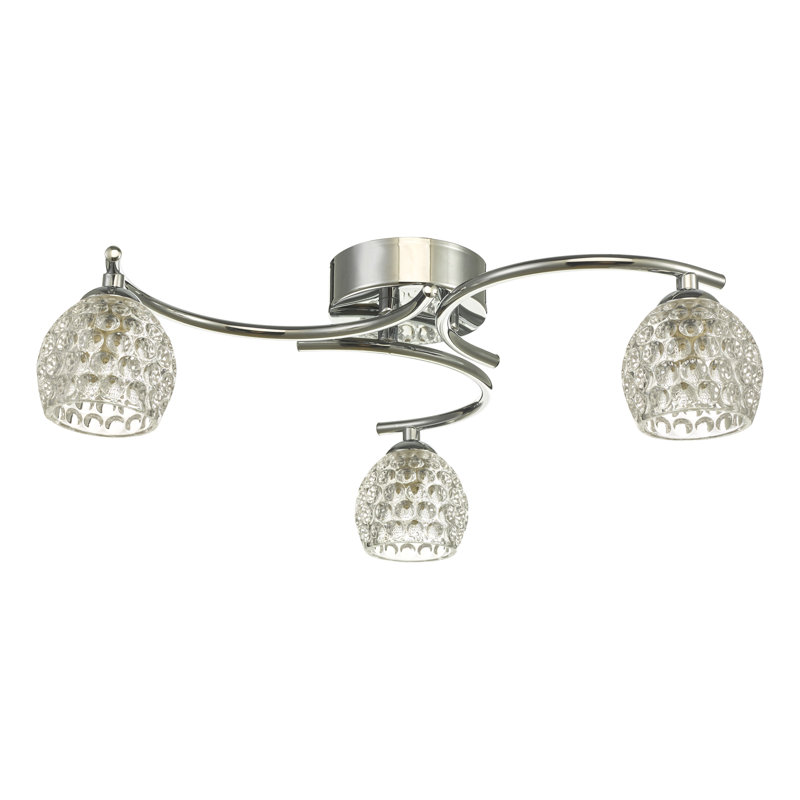 Ordonez Semi Flush Mount, Polished Chrome