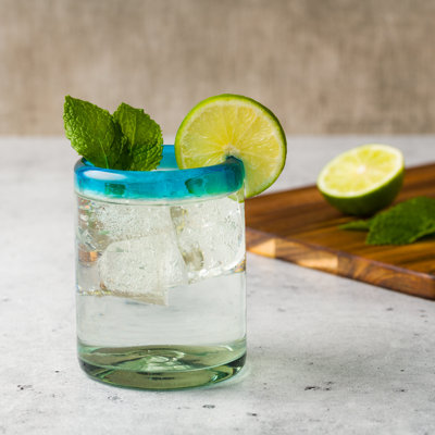 Rim Hiball Handblown Mexican Glass