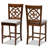 Ruthton Modern and Contemporary Upholstered and Wood Counter Height Pub Chair
