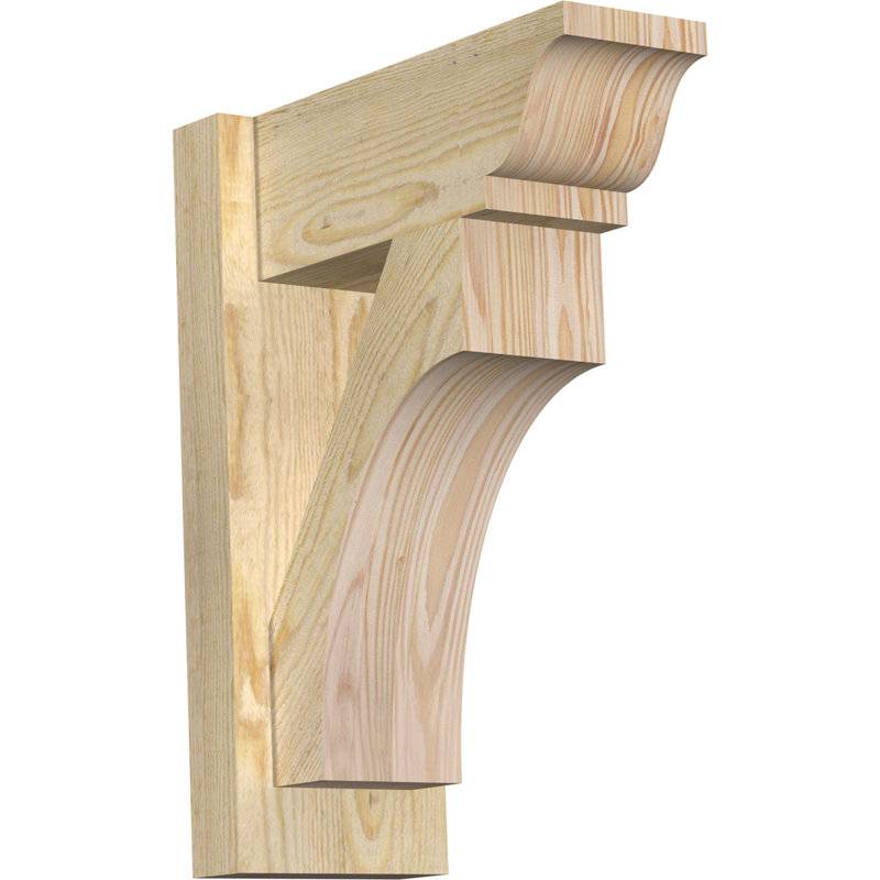Persienne en bois Westlake, Sapin Douglas de 8 po (sciage brut), P 14 po x H 18 po