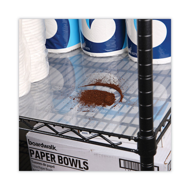 36" W x 18" D Shelf Liners for Wire Shelving in Clear Plastic