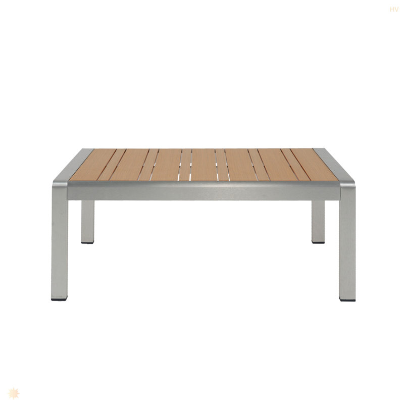 Table basse d'extérieur en aluminium