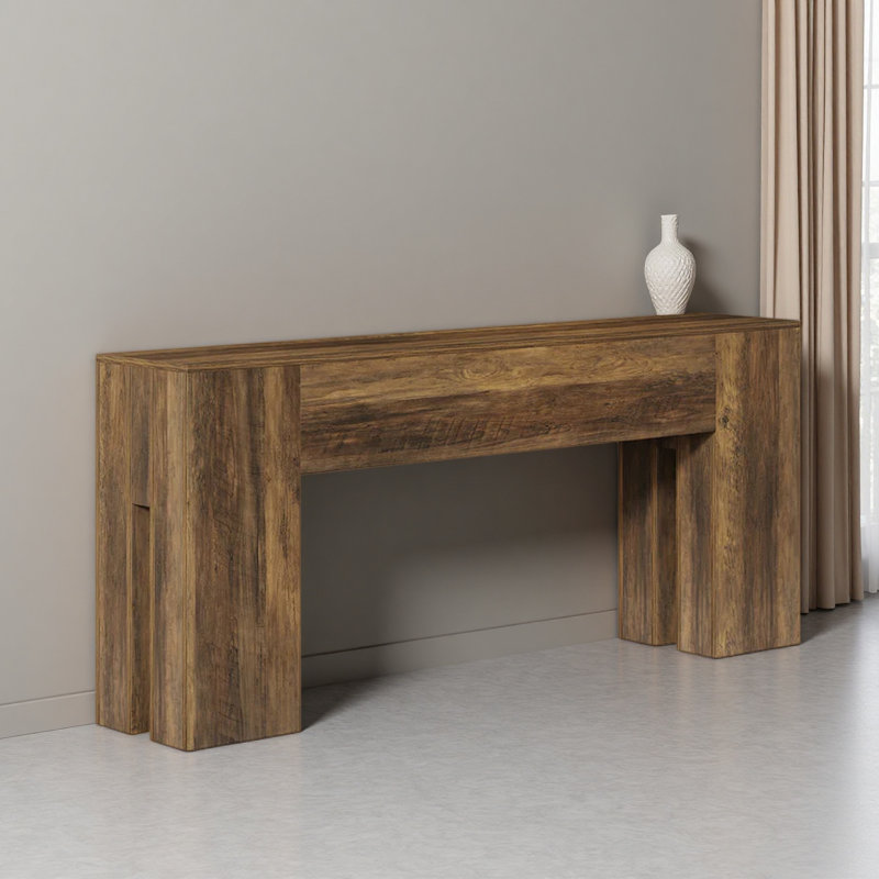 Rustic Coffee Table,Sturdy Console Table,Wooden Hallway Table