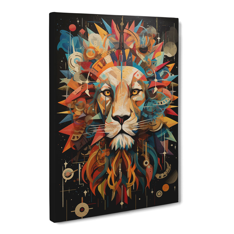 Leo Zodiac Dadaism No.2 - Wrapped Canvas, 60cm H x 40cm W x 3cm D