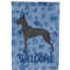 Caniche en polyester à 2 côtés 40 x 28 po standard welcome drapeau maison-957493138