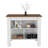 Kitchen Island, Four Legs, Three Shelves-1266512338