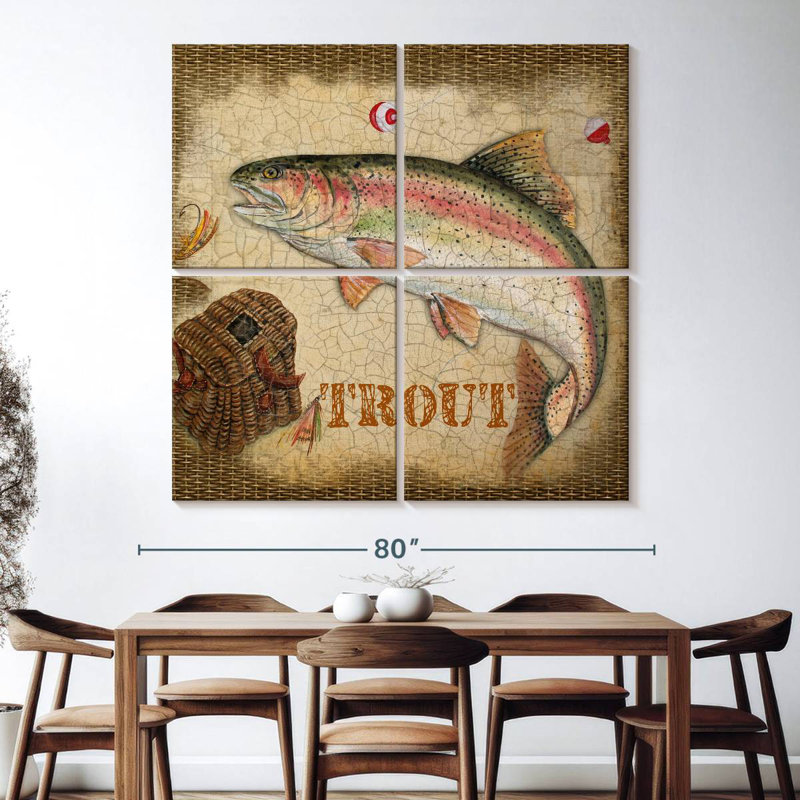 Senne Trout Catch, 74" H x 74" W