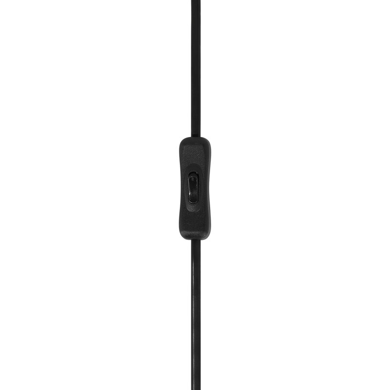Ringgold Metal Tripod Lamp, Black Base/Light Grey Shade