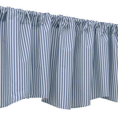 Beres Striped Scalloped Window Valance