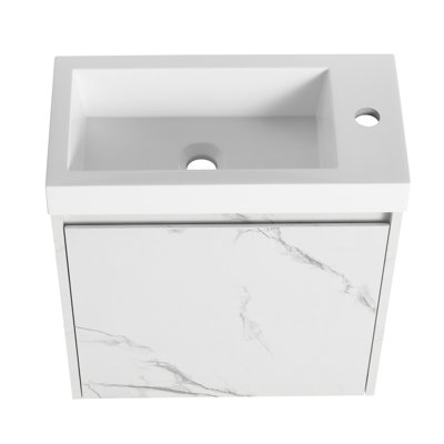 Meuble-lavabo flottant mural