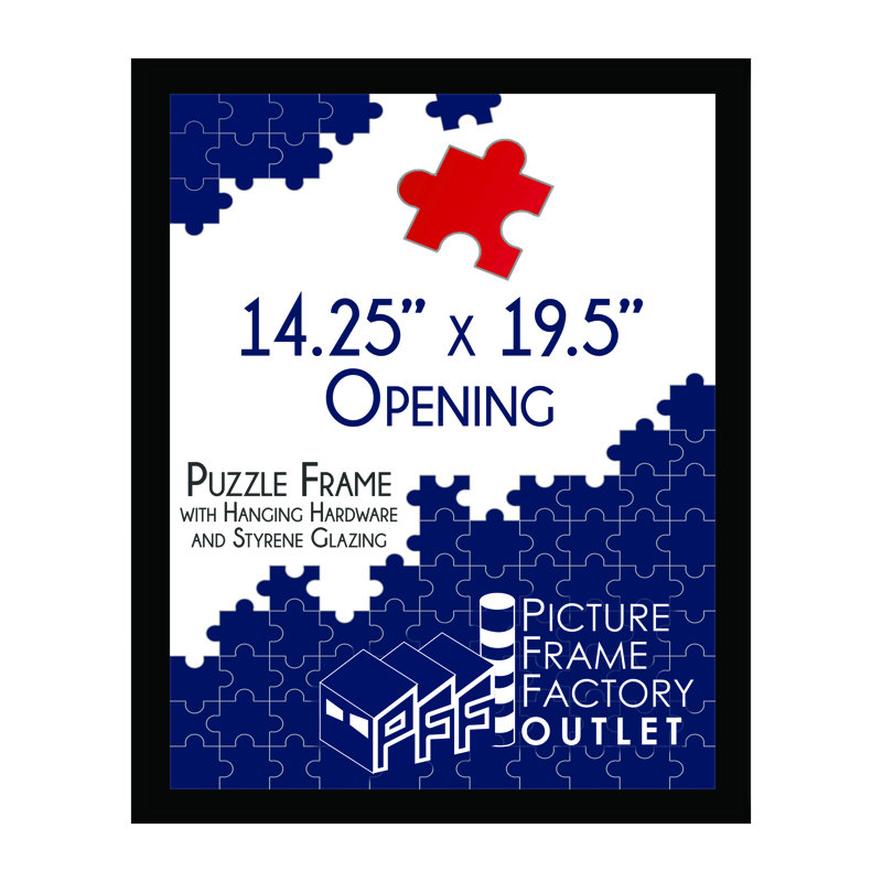 Black Single Picture Frame, 14.25" X 19.5"