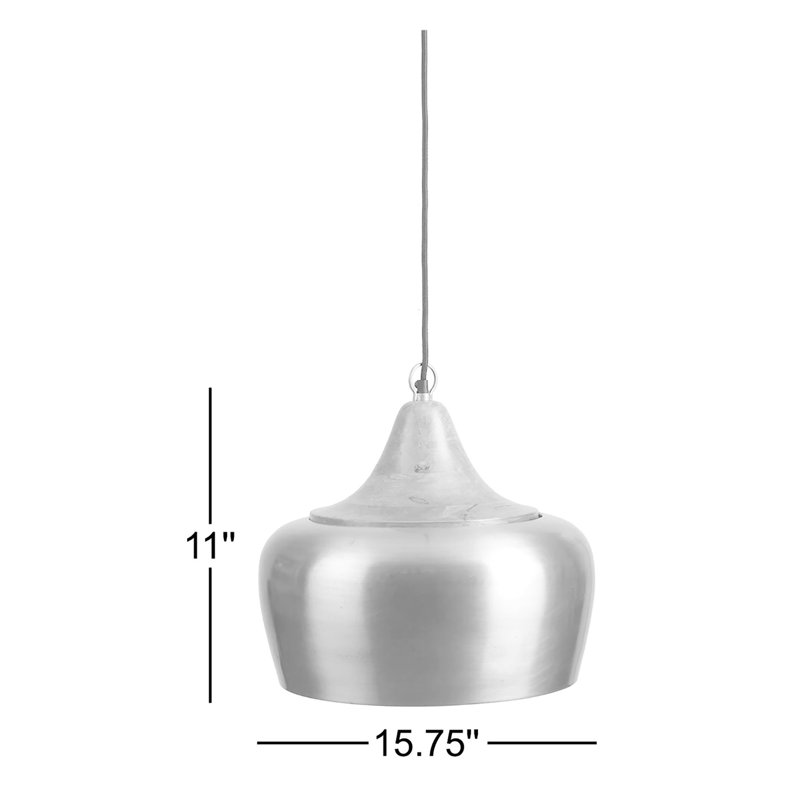 Salem 1 - Light Single Dome Pendant with Wood Accents