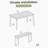3 Pieces Acacia Wood Table Bench Dining Set For Outdoor & Indoor Furniture With 2 Benches