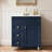 30" Modern Blue Free-Standing Single Bathroom Vanity Set