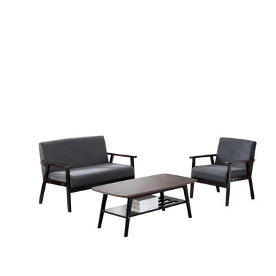 Gray Linen Room : Coffee Table, , Chair, Solid Wood Table Chair Accumulation