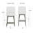 Dorreen Wood Upholstered Parson Adjustable Height Swivel Stool-1436209206-1436209204