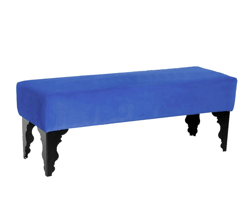 Artedeco Upholstered Bench, Blue