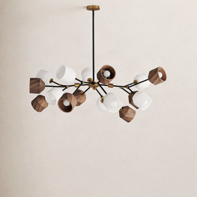 Mirielle 16 - Light Steel Dimmable Chandelier