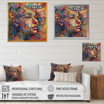 Représentation artistique de l'émotion - reproduction sur toile tendue