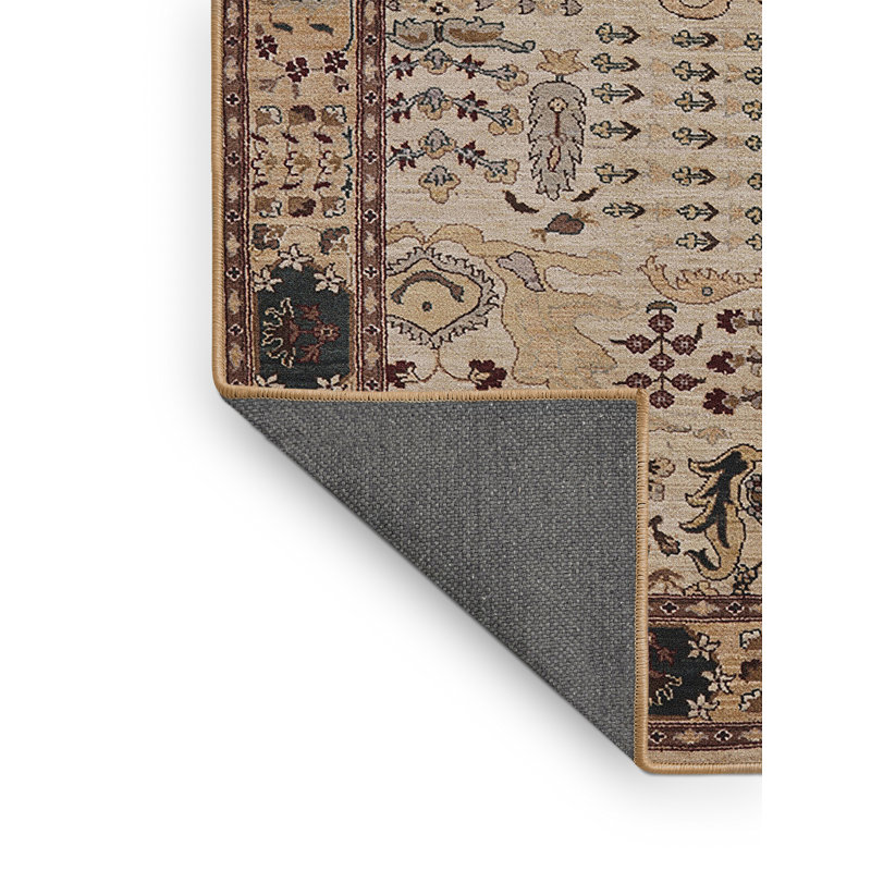 Tapis oriental beige / brun Harriston, Rectangle 8 pi x 12 pi