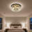 Ceiling Light Fixture - 23.6 Inch Round Cake Crystal Ceiling Light - High Quality K9 Crystal/e12 Base/no Light Source/wall Control