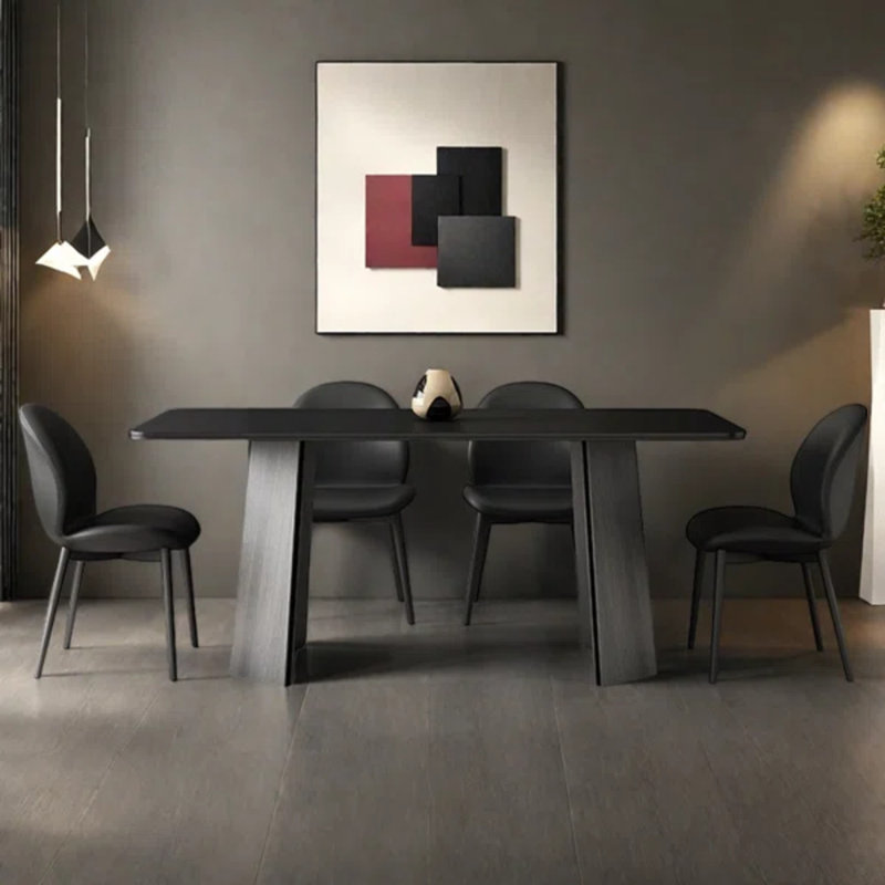 Table et chaise de salle à manger tendance, H 29,5 po x L 55,1 po x l 31,4 po