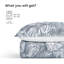 Ensemble de courtepointe en jacquard de coton très grand californien Sleep Zone 3 pièces pour plante marine 118 x 106 toutes saisons-116564151-116564153