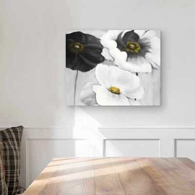 Assorted White Flowers - Contemporary Metal Print for Home Decor