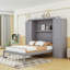 Lit escamotable avec armoire intégrée et tablettes de rangement-1035354545-1035354551