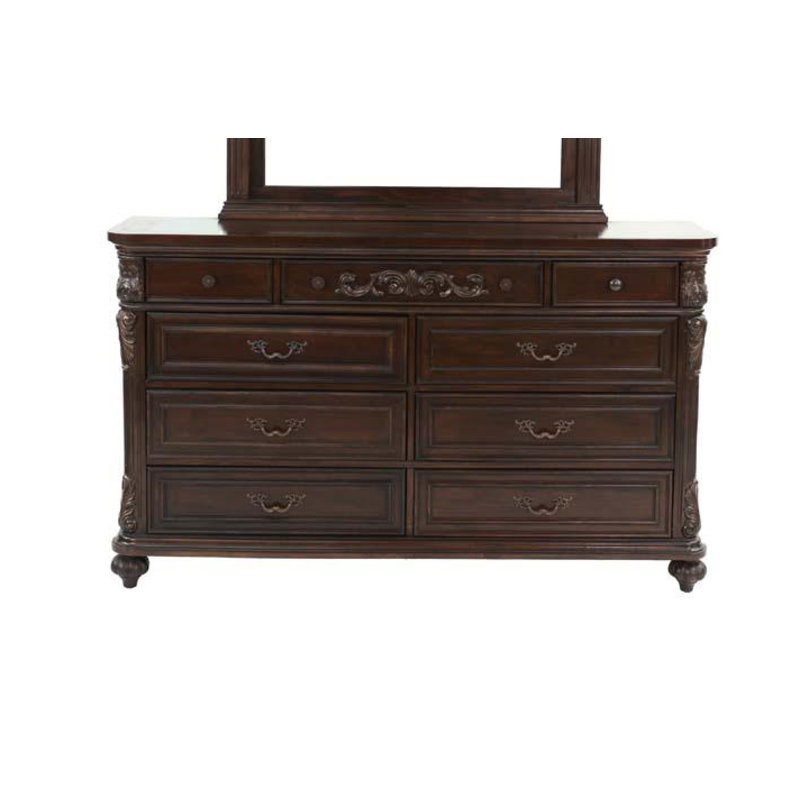 Commode double 9 tiroirs l 64 po Aichele