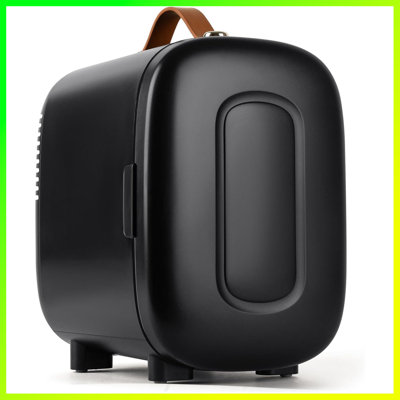 4L Mini Fridge For Bedroom & Skincare â€“ Portable 6-Can Cooler & Warmer, AC/DC Powered For Camping, Dorm, Office, Car