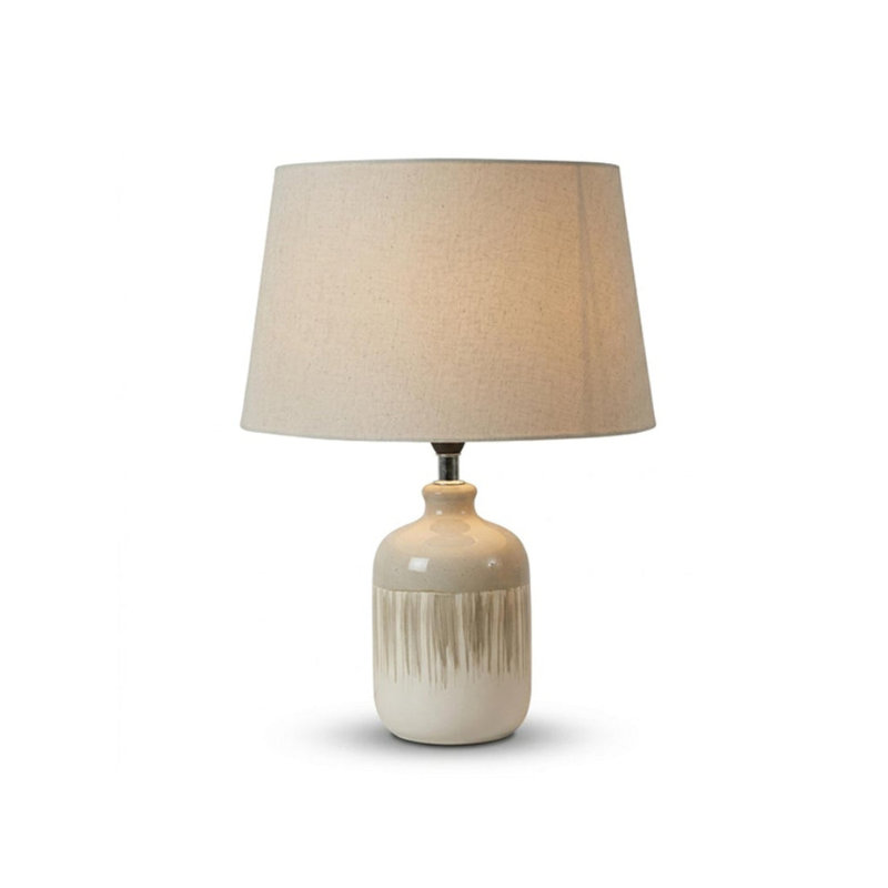 Ceramic Lamp, Taupe, Yes