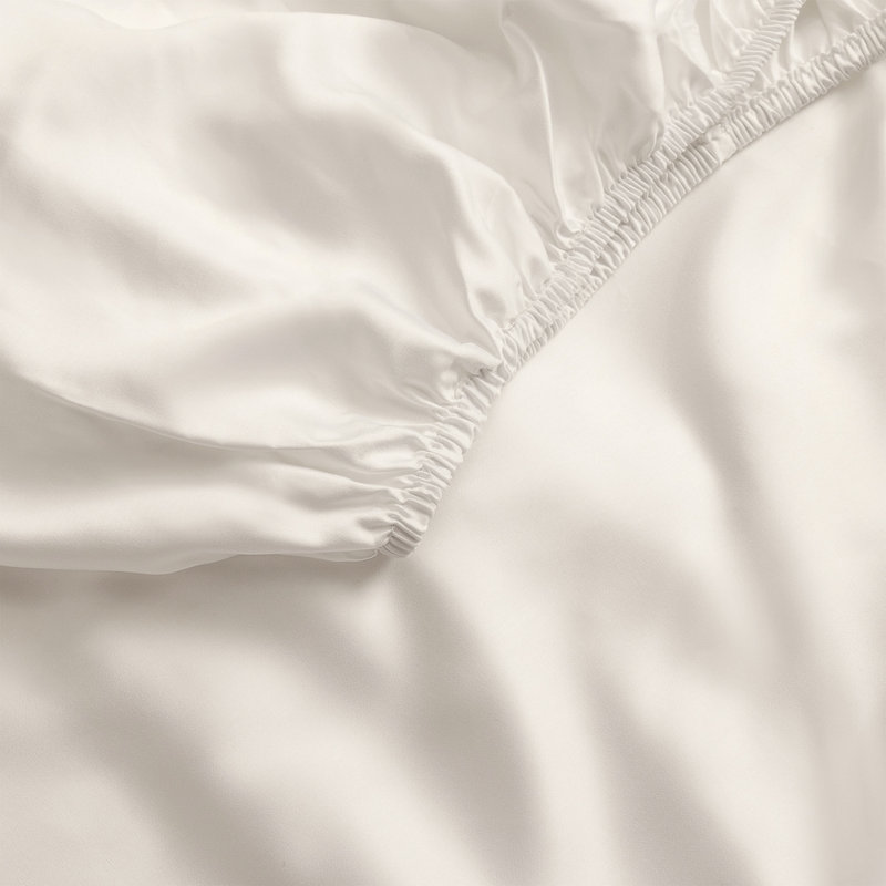 Rayon From Bamboo Fitted Sheet, Cream, Crib Fitted Sheet