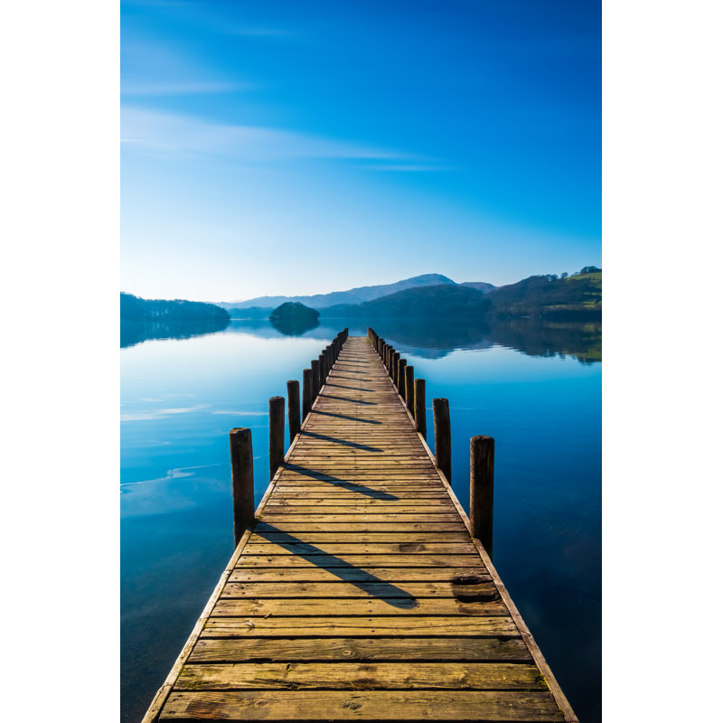 Landing Stage on Coniston Water by Bribar, 48" H x 32" W