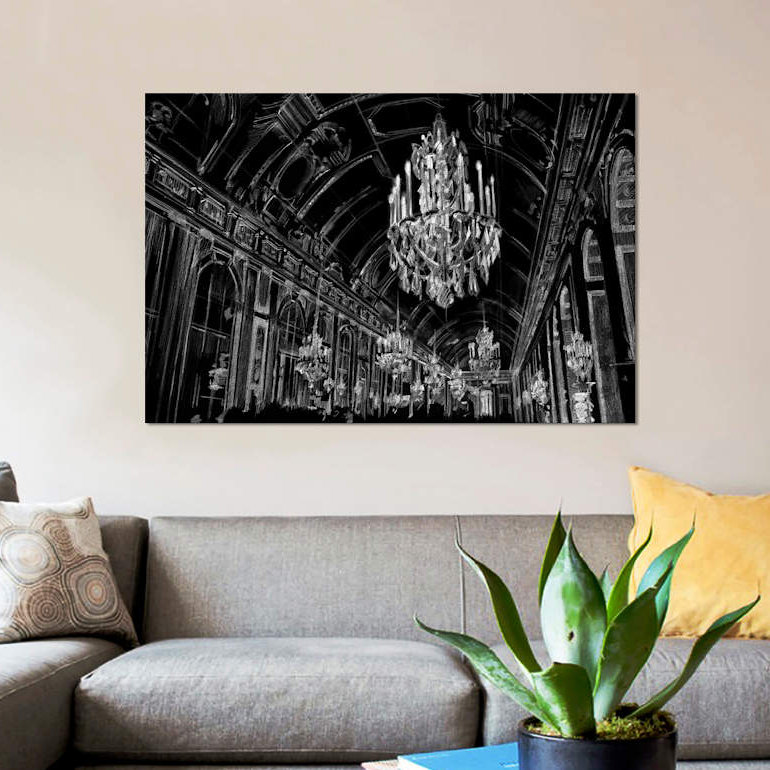 Esquisse de salle de bal par Ethan Harper - Giclée sur toile tendue avec châssis, H 8 po x l 12 po x P 0,75 po