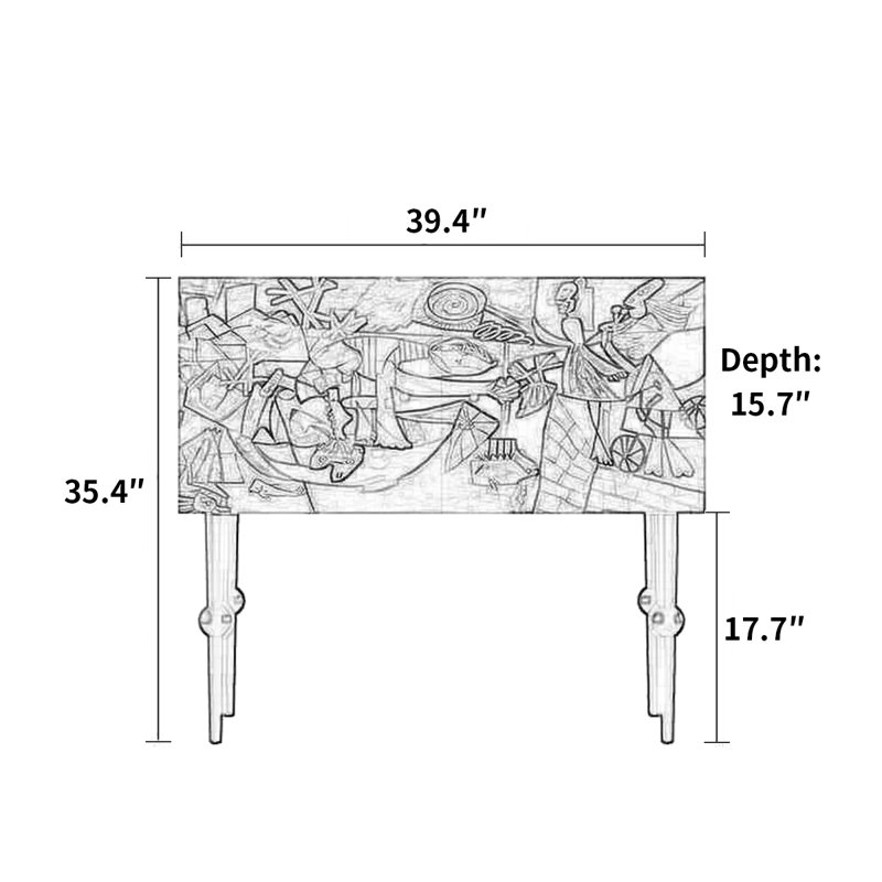 French Style Multi-Functional Decorative Cabinet