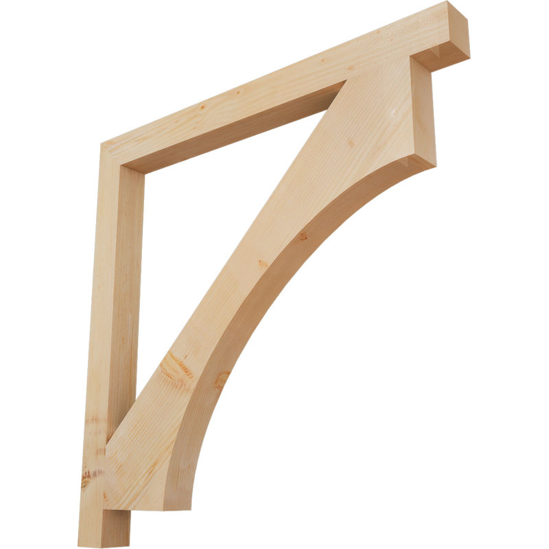 Support Westlake Block, Cèdre rouge de l'Ouest (lisse), H 48 po x l 3,5 po x P 48 po