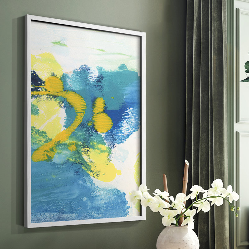 «Early Dream I», reproduction encadrée - bois massif, Blanc, H 20 po x l 16 po