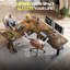 L-shaped Standing Desk – Adjustable Height Electric Desk With Memory Controller-878598732-876902689