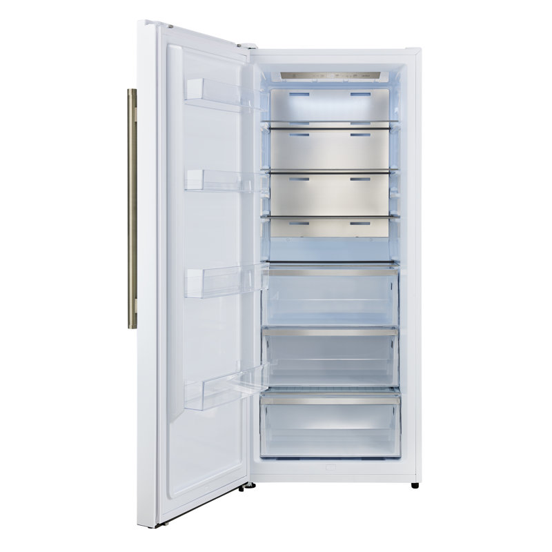 Maderno 28-Inch Convertible Upright Freezer/Refrigerator in White, 13.6 cu.ft, Left Handed