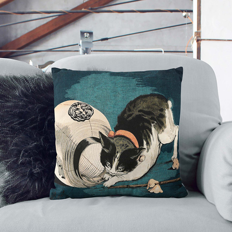 Square Throw Cushion, 55cm H x 55cm W x 20cm D