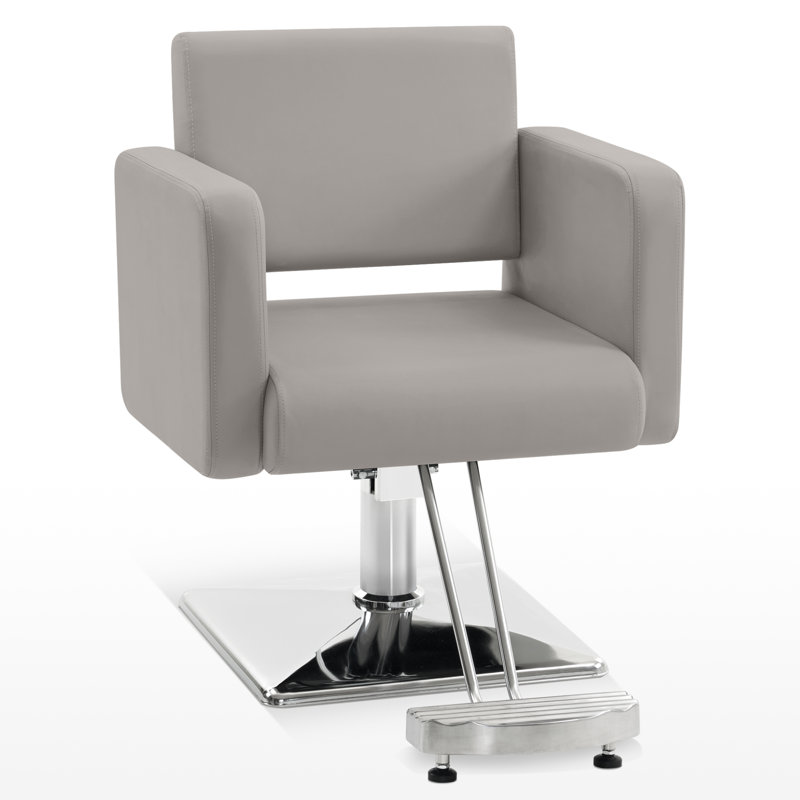 Fauteuil de coiffeur à pompe hydraulique Ixchell, Gris