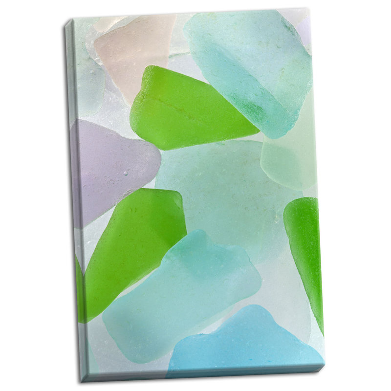 « beach glass iv », reproduction de photo sur toile tendue