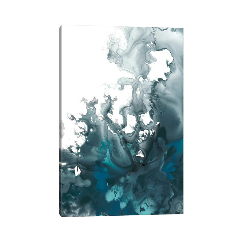 Indigo Tempest I by June Erica Vess - Wrapped Canvas Painting, 152.5 cm H x 101.5 cm W