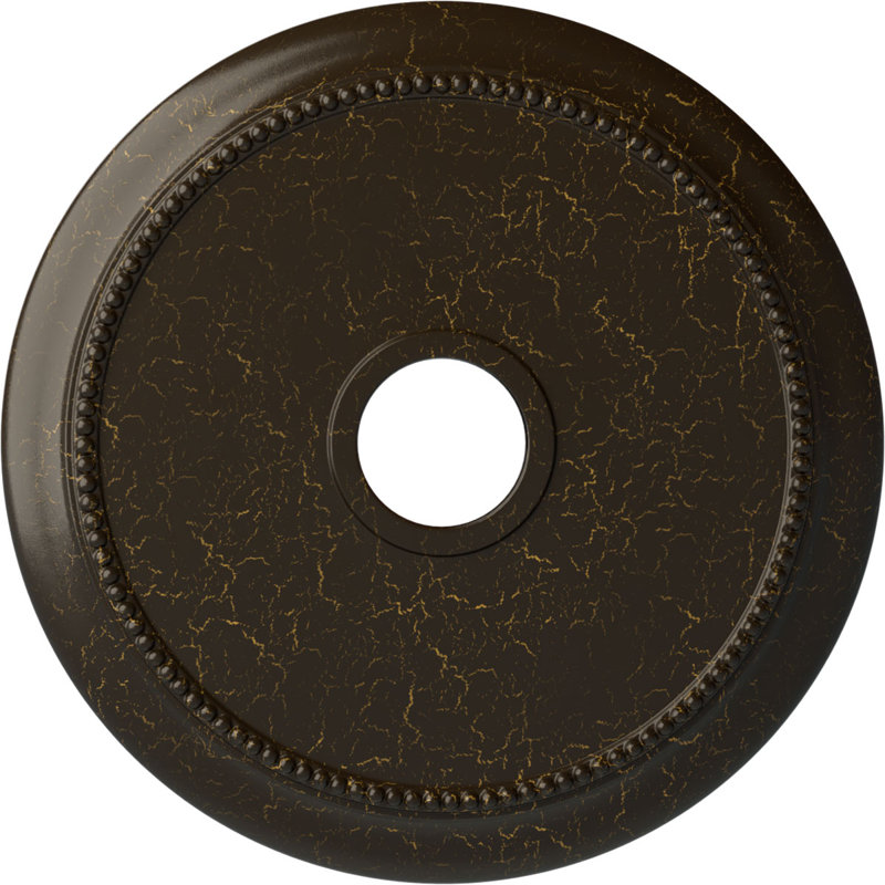 Crendon Ceiling Medallion, Stone Hearth Crackle