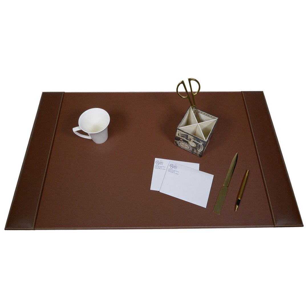 Mehta Leather Desk Pad Charlton Home®