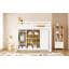 Lit mezzanine en bois avec garde-robe, tablettes et armoire-1364049963-1364049964