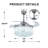 Amaan 42'' Ceiling Fan with LED Lights