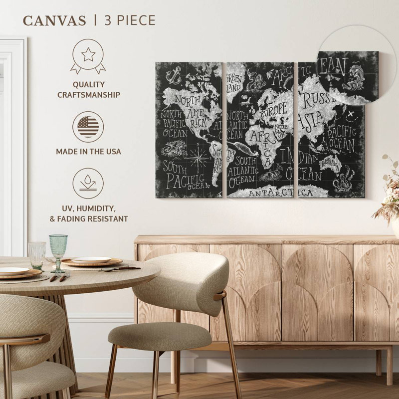 Keiri Mythical Map I, 32" H x 50" W