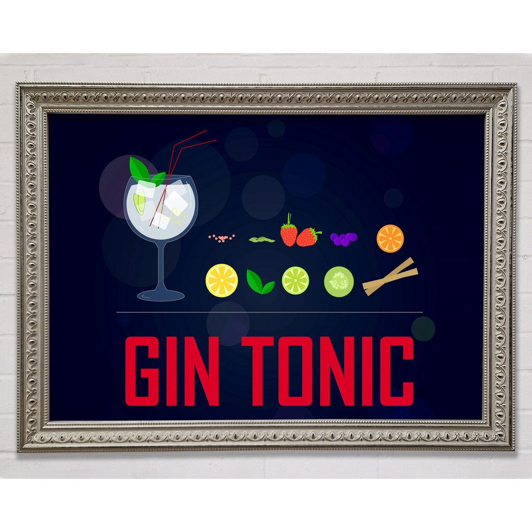 Gerahmter Kunstdruck Gin And Tonic